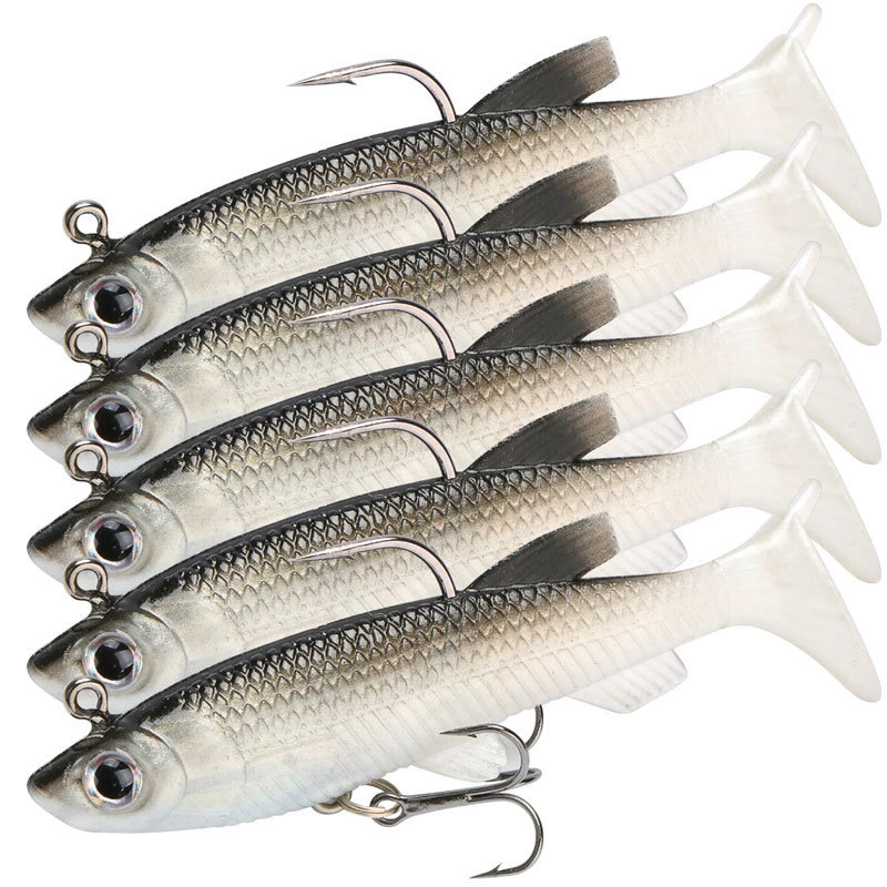Saltwater Fishing Hook - 8pcs Kit Fishing Lure Soft Lure