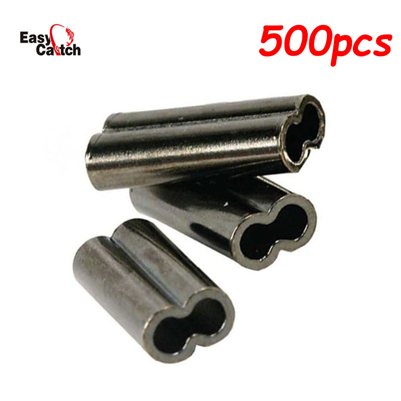 Fishing Equipment For Beginners - 500Pcs/Lot Copper Fishing Crimp Sleeves Double