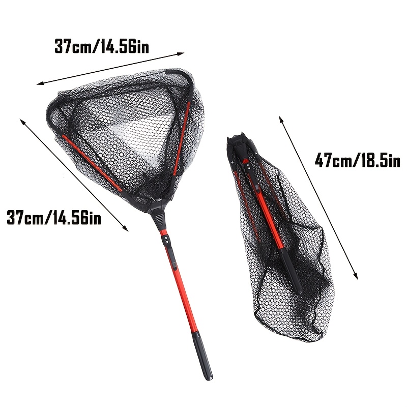 Landing Net Telescopic - 1PC Aluminum Alloy Telescopic Triangular Folding