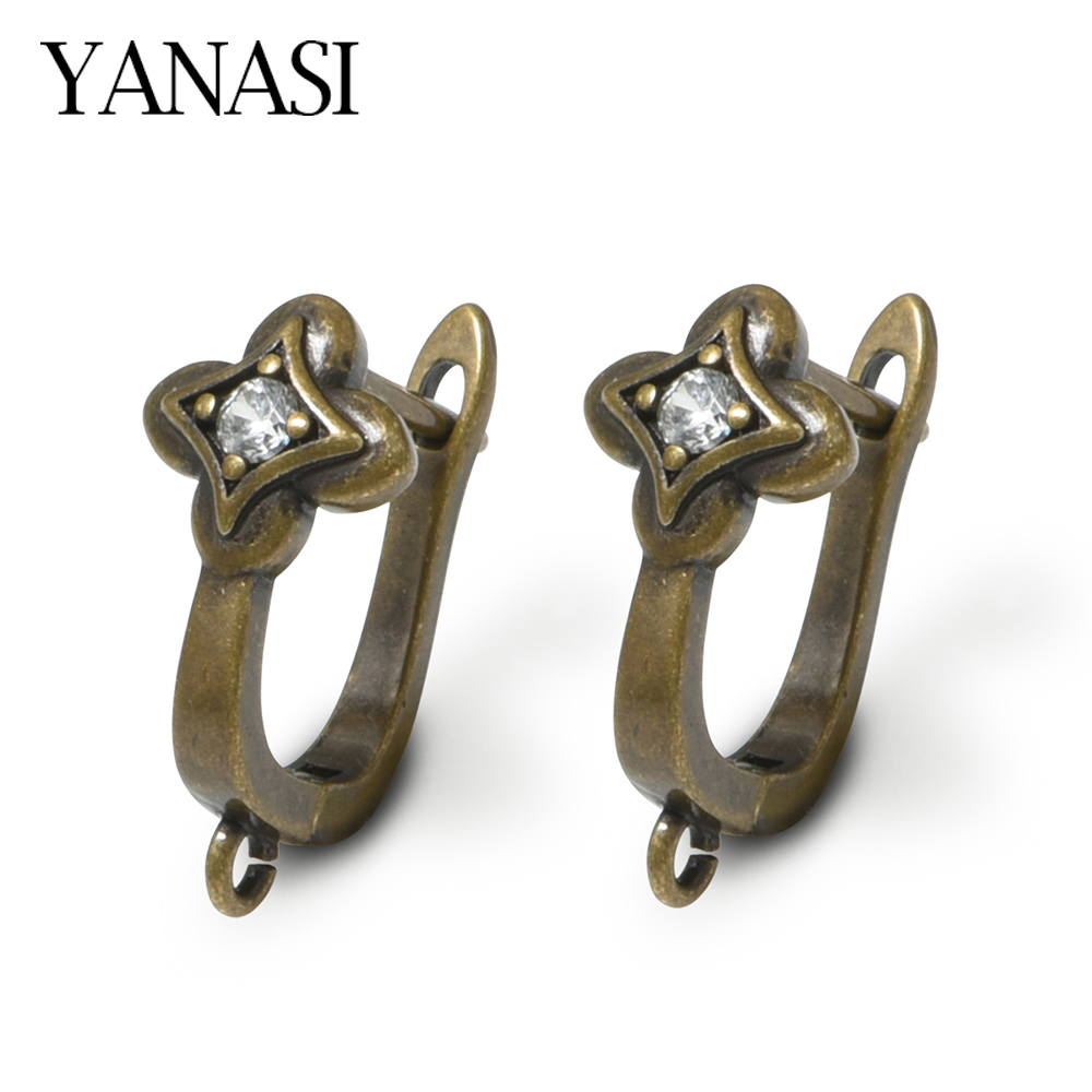 Circle Hook Set - NEW 1 Pair Antique Bronze Brass
