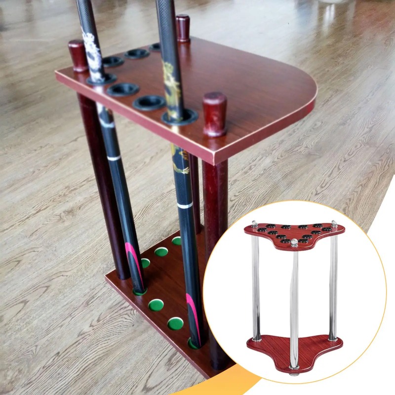 12 Slots Pool Cue Rack Vertica - Fishing Equipment Gifts ulasan dan harga