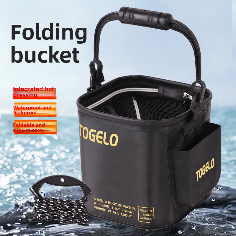 Fish bucket New folding fishin - Fishing Equipment Us ulasan dan harga
