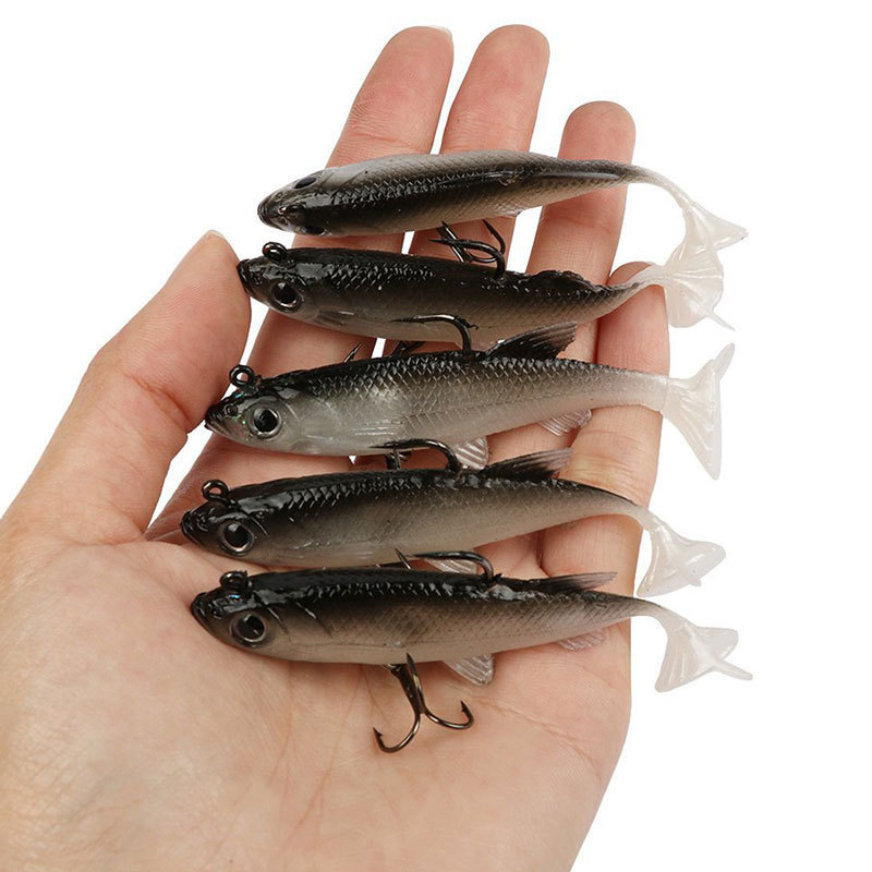 8pcs Kit Fishing Lure Soft Lur - Saltwater Fishing Hook ulasan dan harga