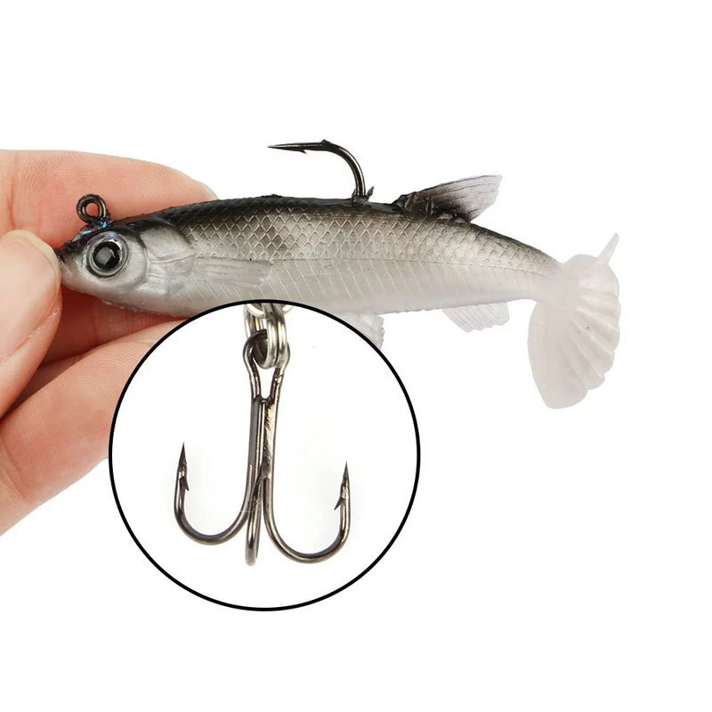 8pcs Kit Fishing Lure Soft Lur - Saltwater Fishing Hook ulasan dan harga