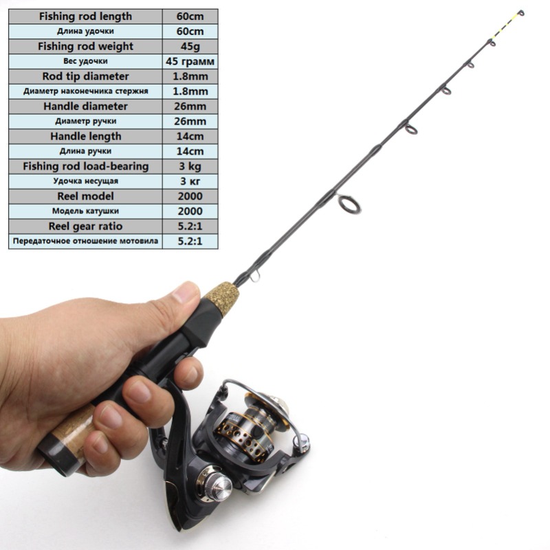 60cm 2 Tips Rod Reel Combos Wi - Fishing Equipment Europe ulasan dan harga