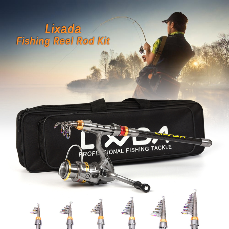 Lixada Telescopic Fishing Rod  - Fishing Equipment Europe ulasan dan harga