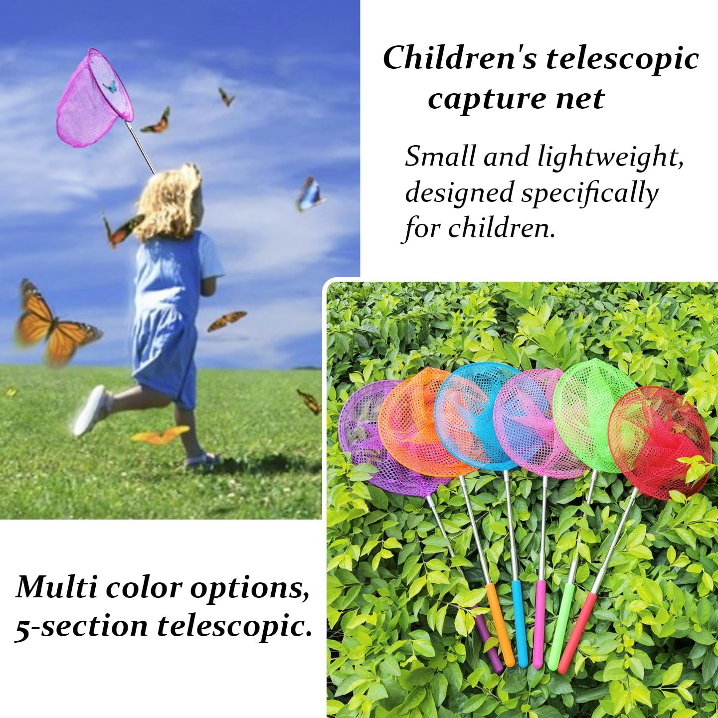 Mini Fishing Net Colorful Anti - Landing Net Telescopic ulasan dan harga
