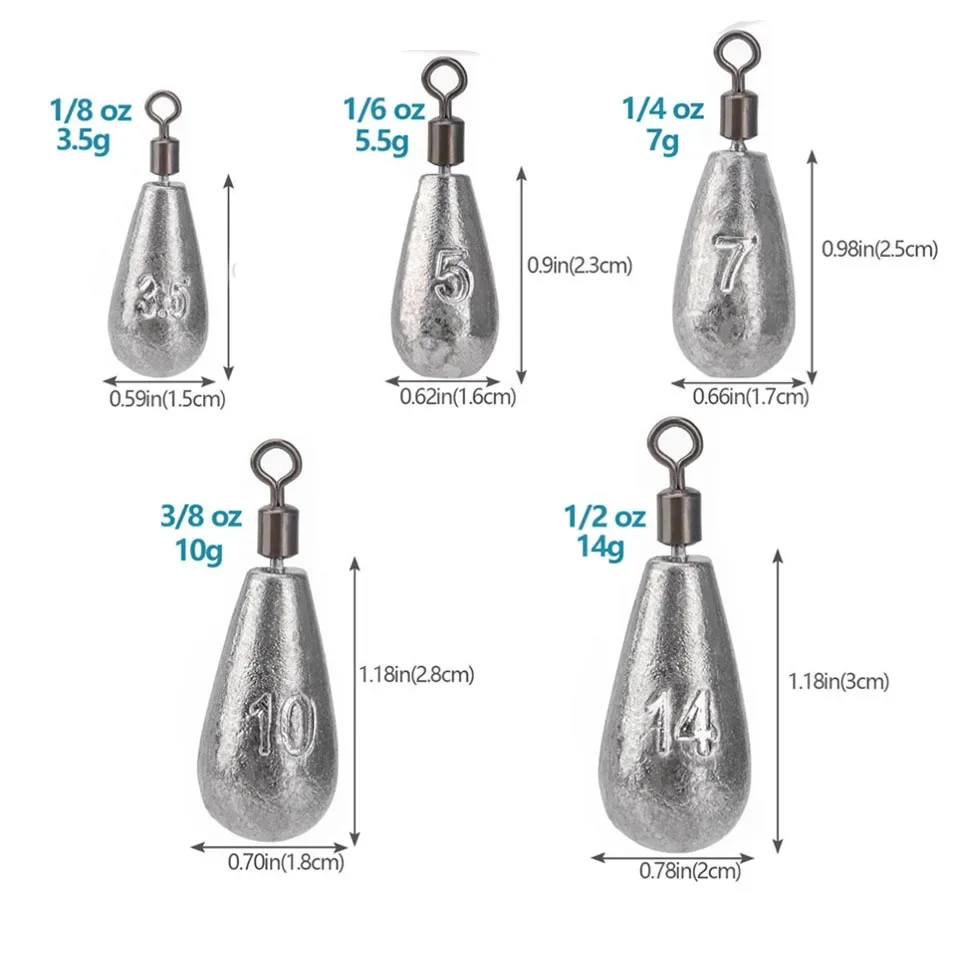 10pcs/lot Fishing Weight Sinke - Fishing Equipment For Beginners ulasan dan harga