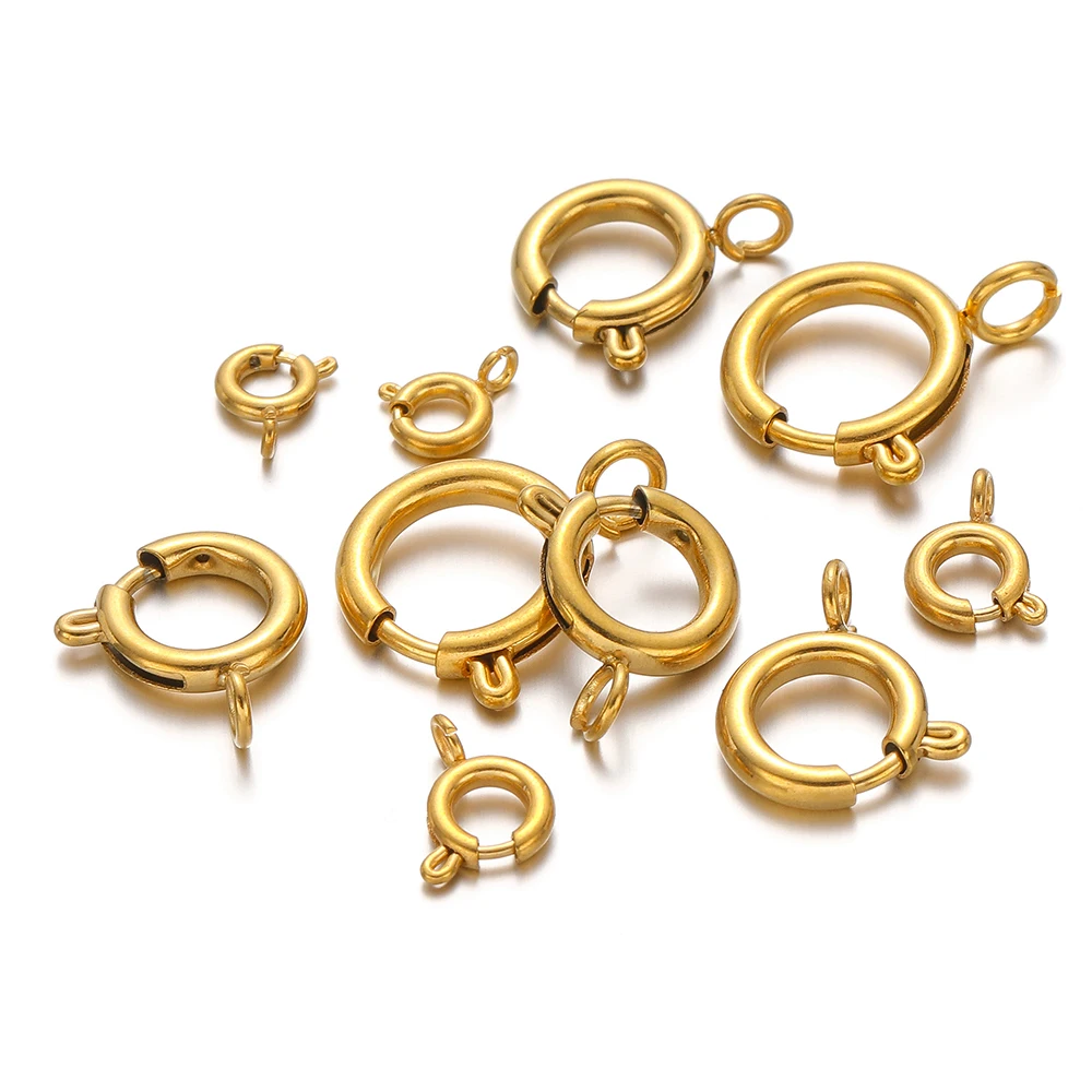 10pcs Stainless Steel Spring R - Circle Hook Set ulasan dan harga