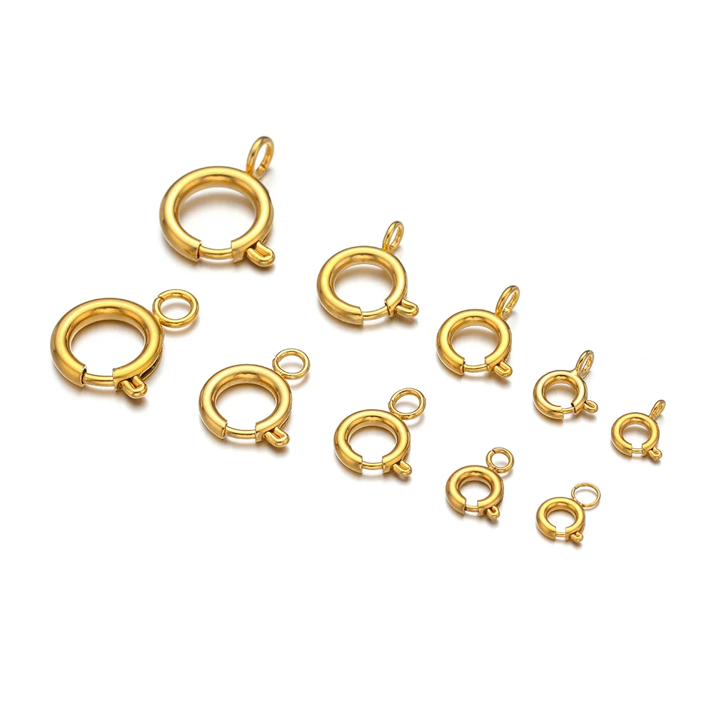 10pcs Stainless Steel Spring R - Circle Hook Set ulasan dan harga