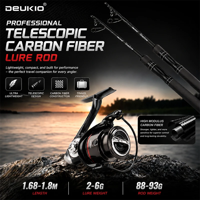 DEUKIO 1.68/1.8M Fishing Rod R - Fishing Equipment Europe ulasan dan harga