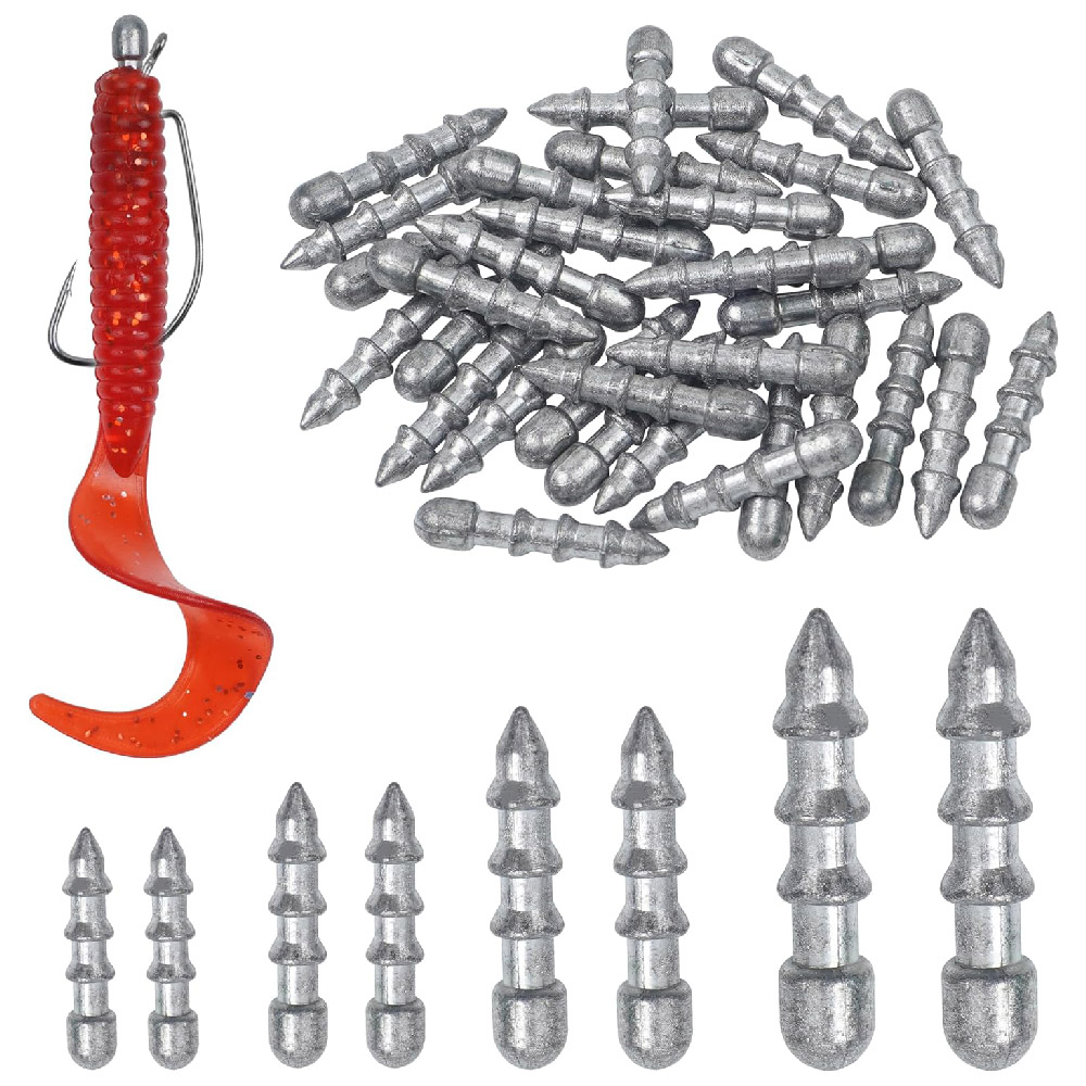 20pcs Nail weights sinkers Wor - Bass Fishing Lure ulasan dan harga