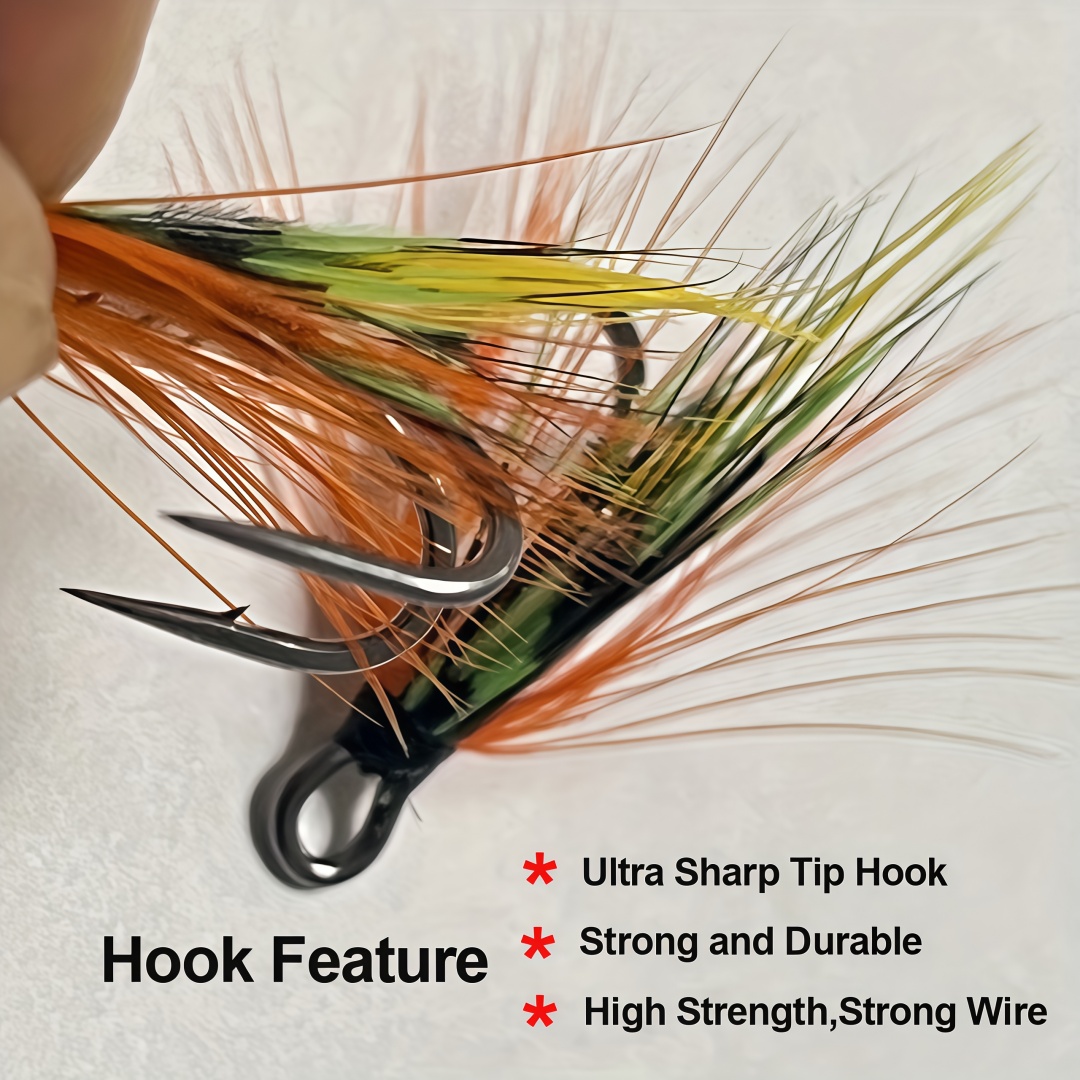 3PCS Salmon Fly Fishing Flies, - Saltwater Fishing Hook ulasan dan harga