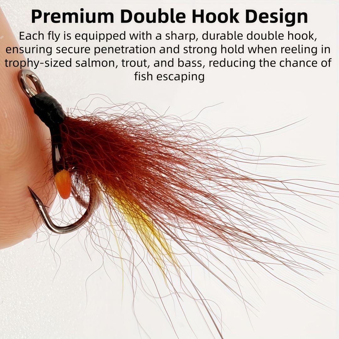 3PCS Salmon Fly Fishing Flies, - Saltwater Fishing Hook ulasan dan harga