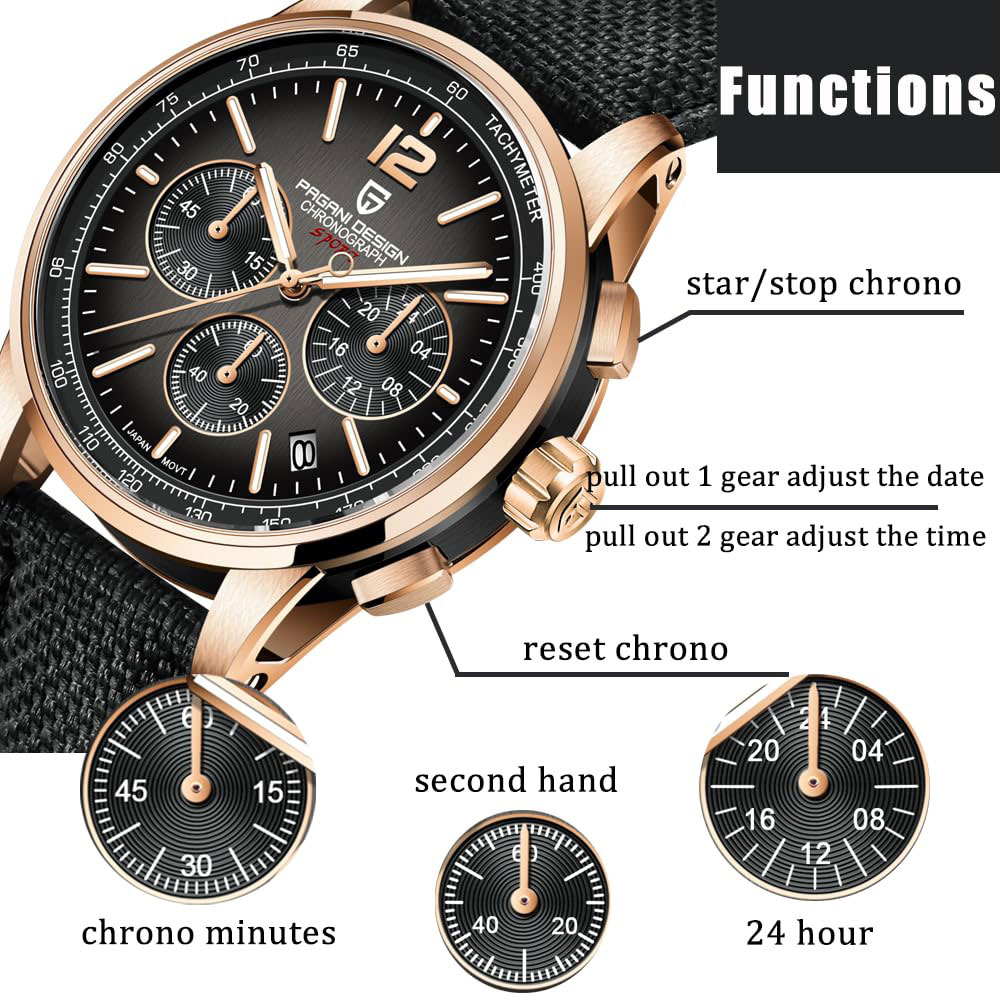 PAGANI DESIGN New Mens Watch 4 - Circle Hook Set ulasan dan harga