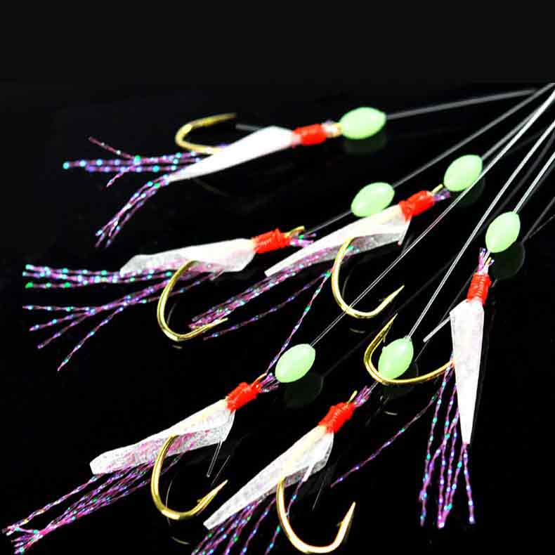 6 Hooks Sabiki Rigs Saltwater  - Saltwater Fishing Hook ulasan dan harga