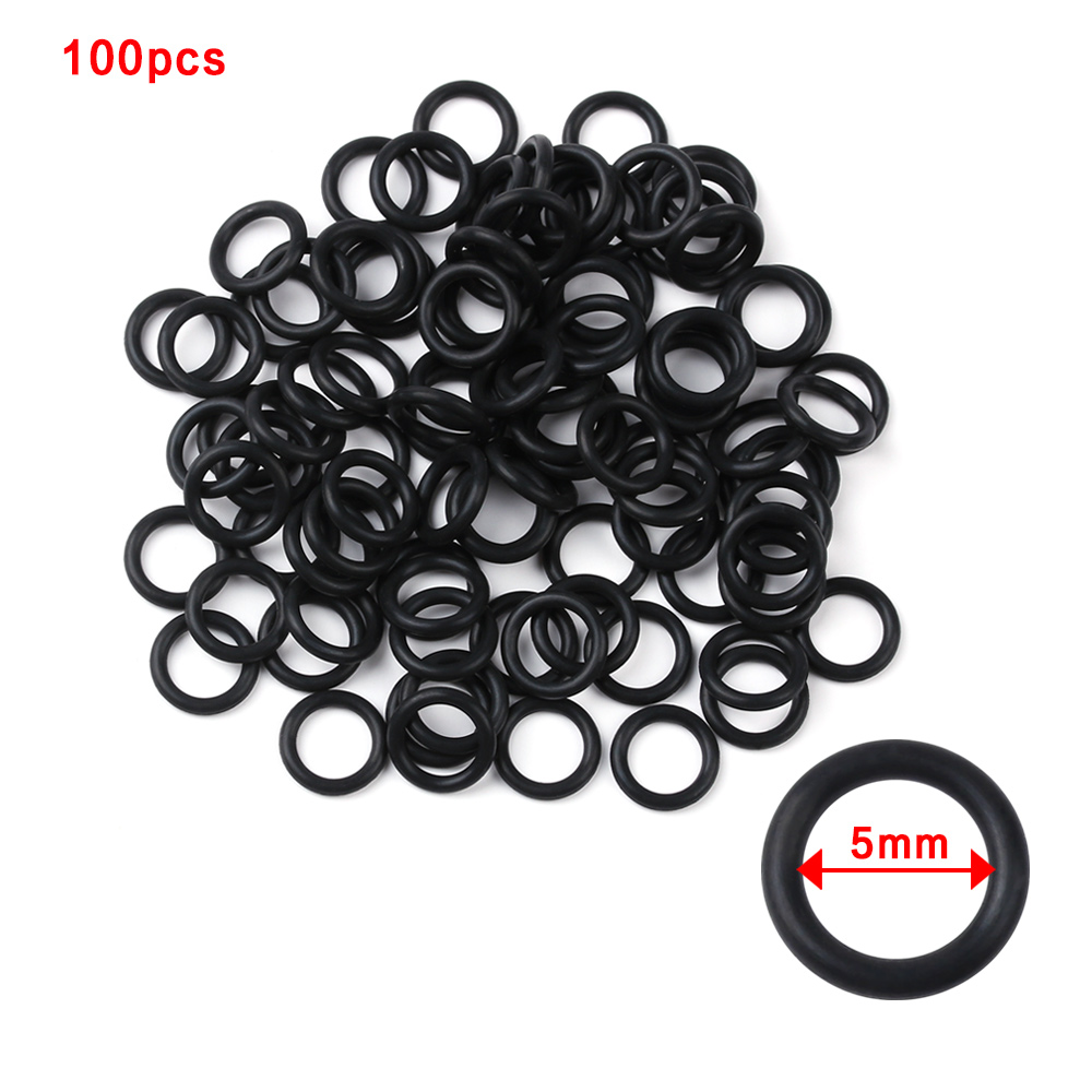 100 PCs Black Rubber O-Rings S - Fishing Equipment For Beginners ulasan dan harga