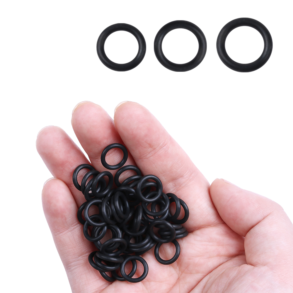 100 PCs Black Rubber O-Rings S - Fishing Equipment For Beginners ulasan dan harga
