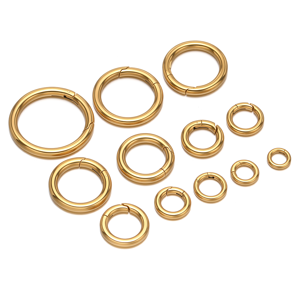 2Pcs/Lot Round Spring Clasps S - Circle Hook Set ulasan dan harga