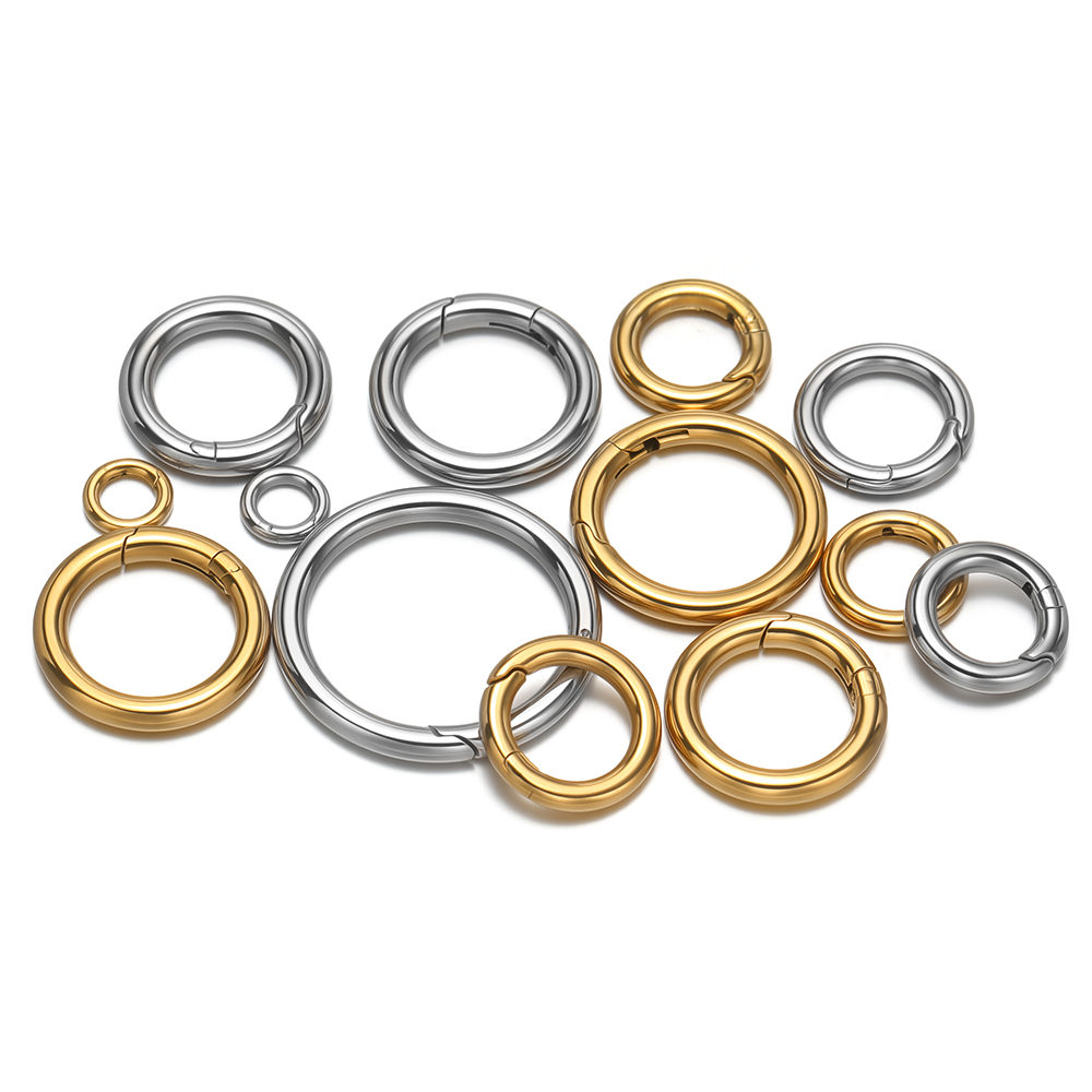 2Pcs/Lot Round Spring Clasps S - Circle Hook Set ulasan dan harga