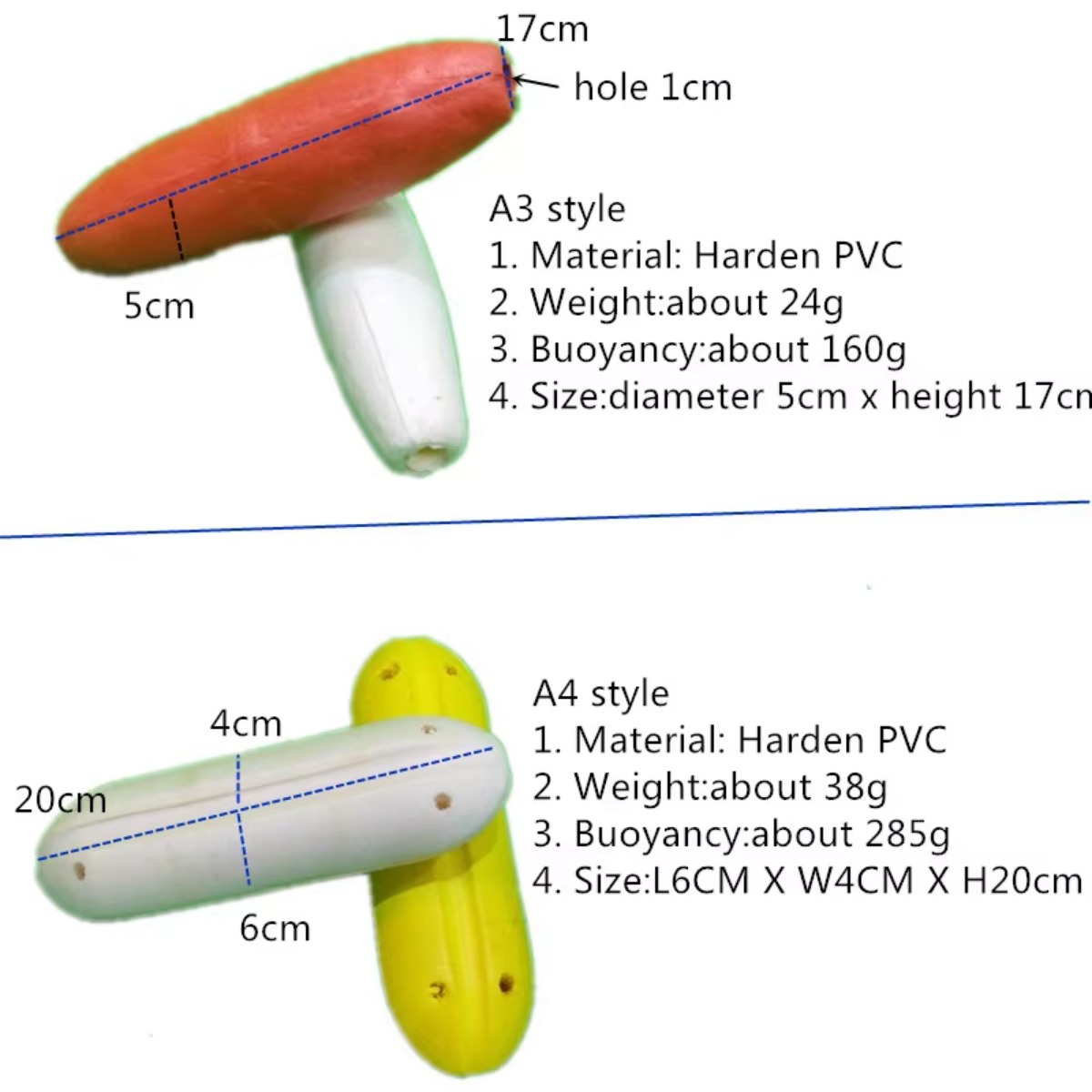 hard PVC foam floating ball aq - Fishing Equipment Tools ulasan dan harga