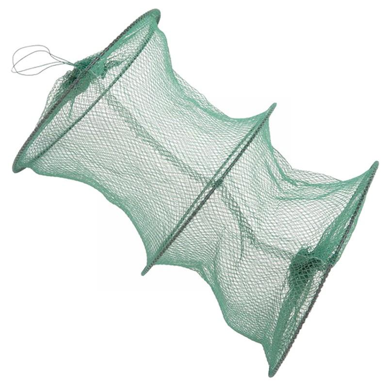 Folding Round Nylon Mesh Metal - Landing Net Telescopic ulasan dan harga