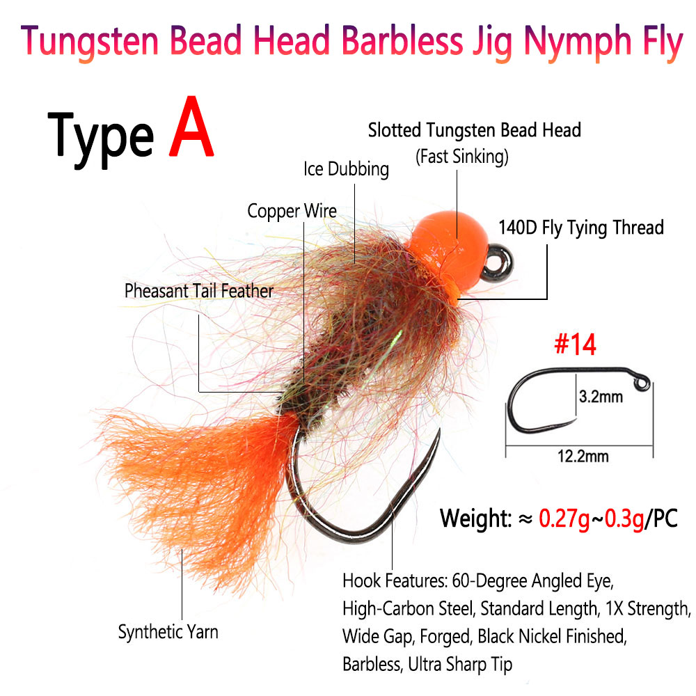 Bimoo 4PCS Tungsten Bead Head  - Fishing Equipment Europe ulasan dan harga