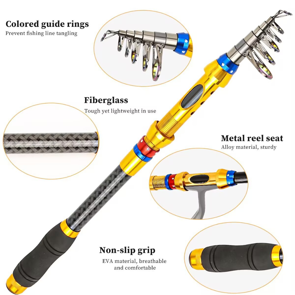 1.8-3.6m Telescopic Fishing Ro - Fishing Equipment Europe ulasan dan harga