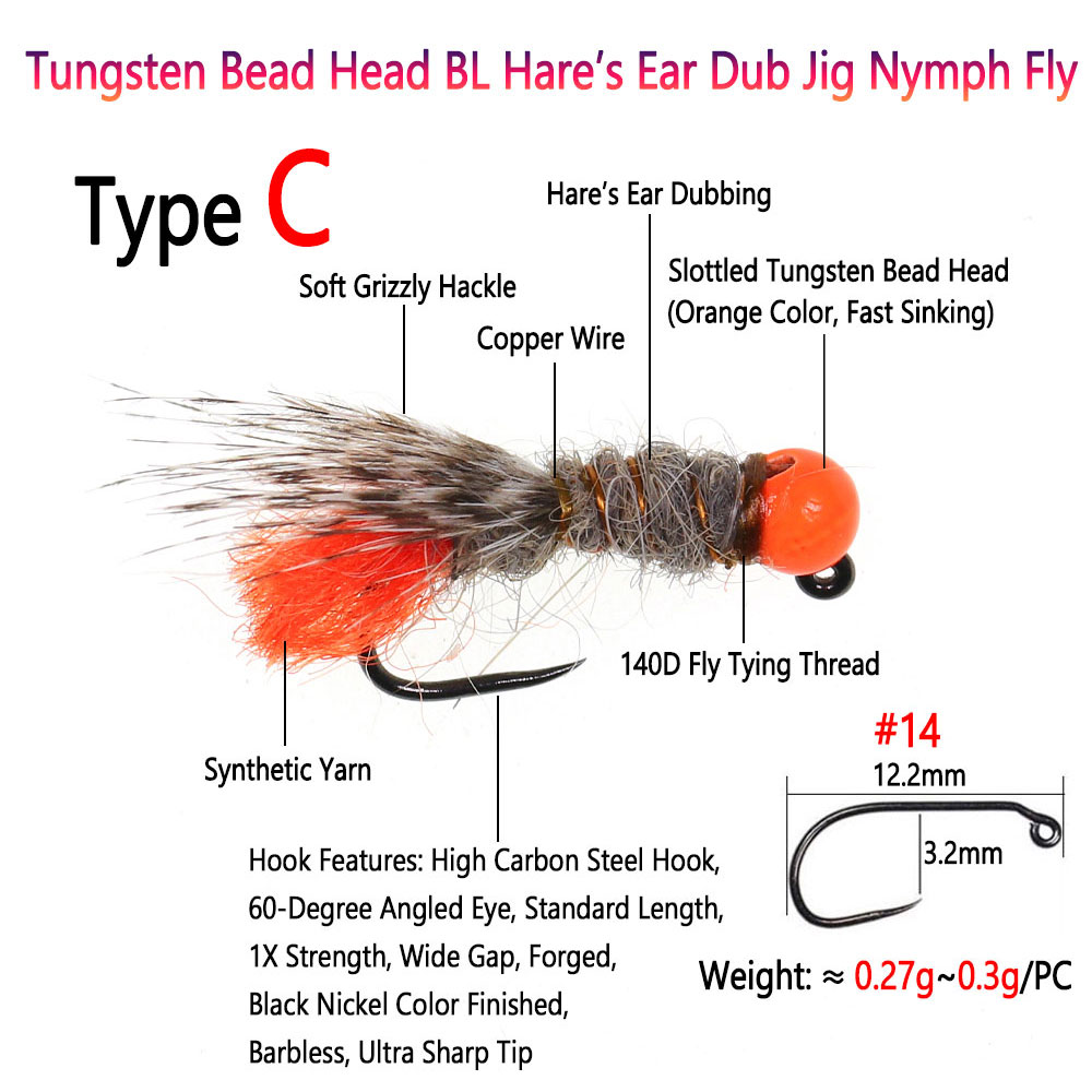 Bimoo 6PCS Tungsten Bead Head  - Fishing Equipment Europe ulasan dan harga